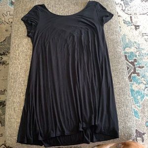 Black dress with lattice back